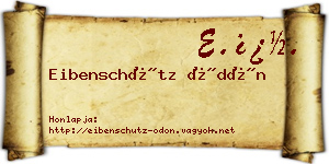 Eibenschütz Ödön névjegykártya