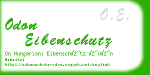odon eibenschutz business card